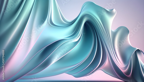 abstract wave 3d silk background