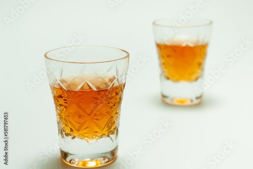 glasses with rum