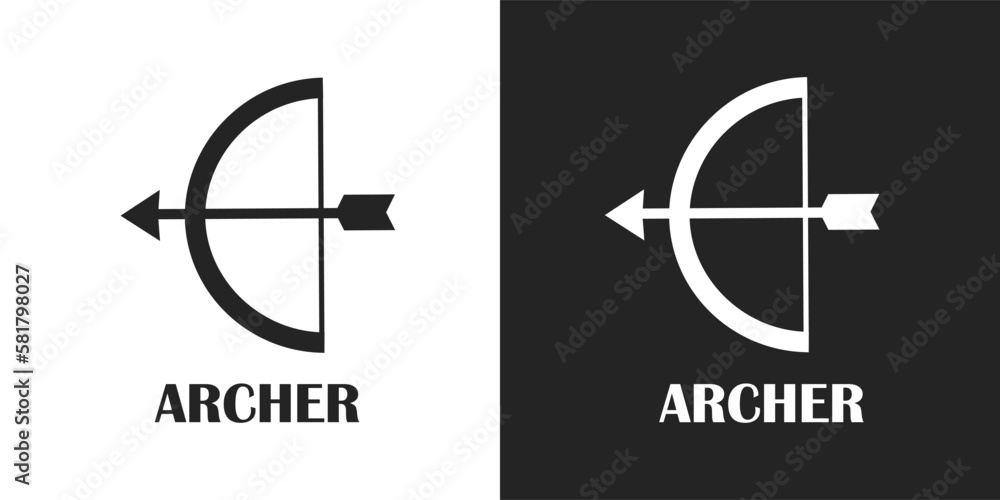 black and white bow and arrow flat icon. weapon, arrow, arrows, bow, archer, archery, hunt, hunting, hunter, war, warrior, aim, aiming, sticker, clipart, logo, simple, logotype, vector illustration black and white bow and arrow flat icon. weapon, arrow, arrows, bow, archer, archery, hunt, hunting, hunter, war, warrior, aim, aiming, sticker, clipart, logo, simple, logotype, vector illustration