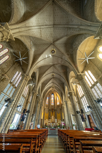 Canvas Print interior of church