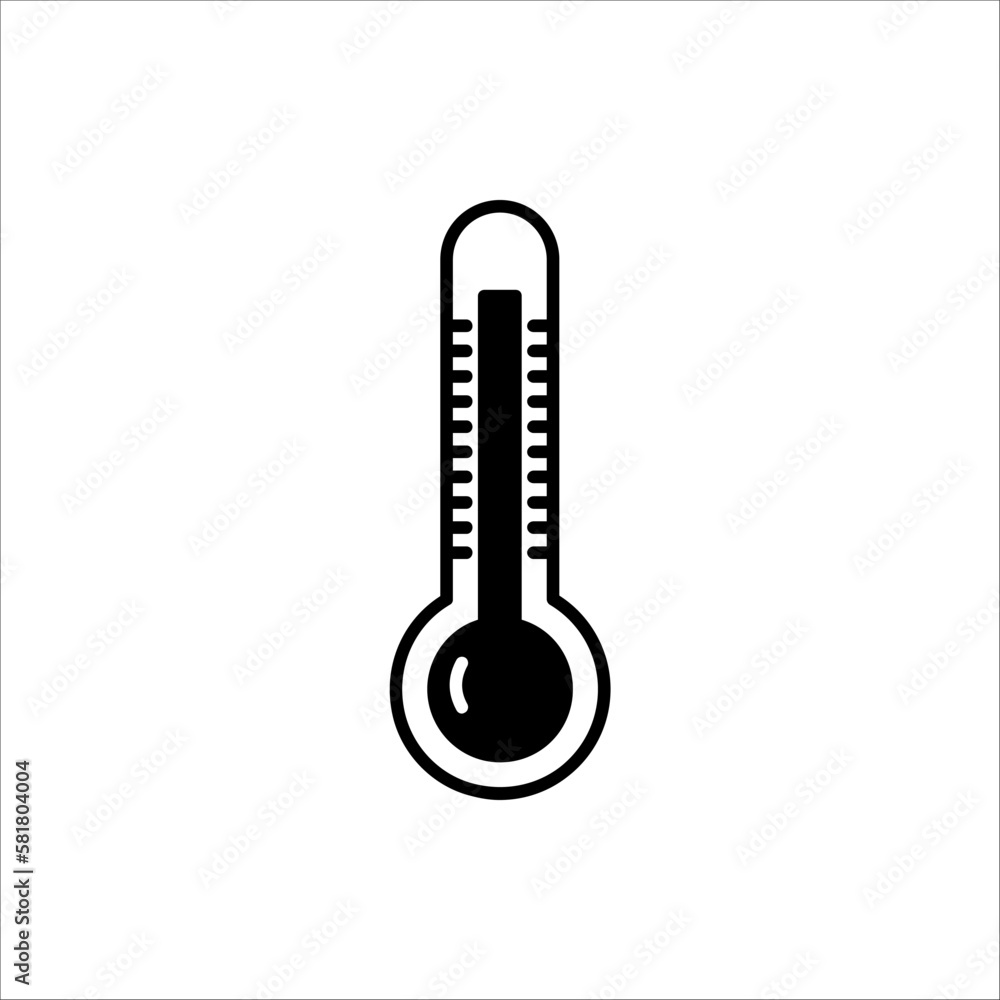 Thermometer vector icon. Thermometer for measuring the temperature of icons. The thermometer icon for weather. Thermometer icon flat design. isolated on white background Thermometer vector icon. Thermometer for measuring the temperature of icons. The thermometer icon for weather. Thermometer icon flat design. isolated on white background