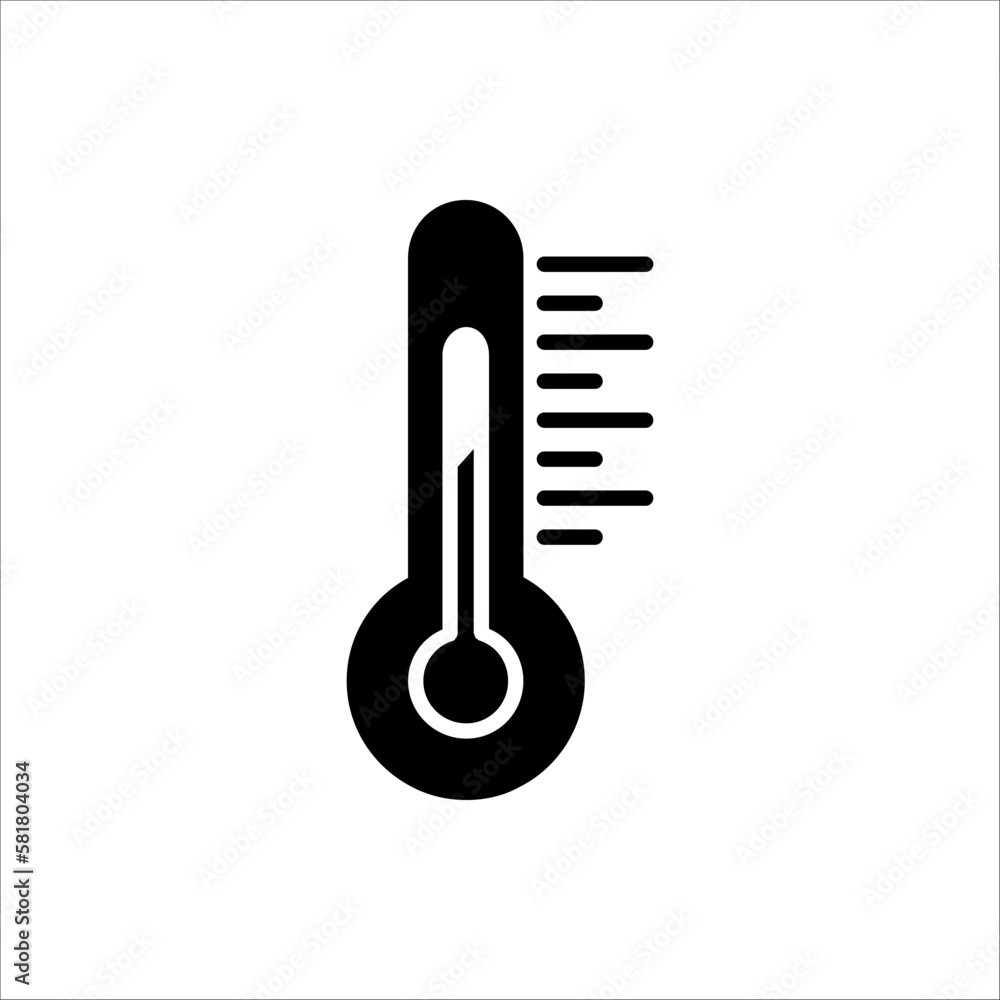 Thermometer vector icon. Thermometer for measuring the temperature of icons. The thermometer icon for weather. Thermometer icon flat design. isolated on white background Thermometer vector icon. Thermometer for measuring the temperature of icons. The thermometer icon for weather. Thermometer icon flat design. isolated on white background