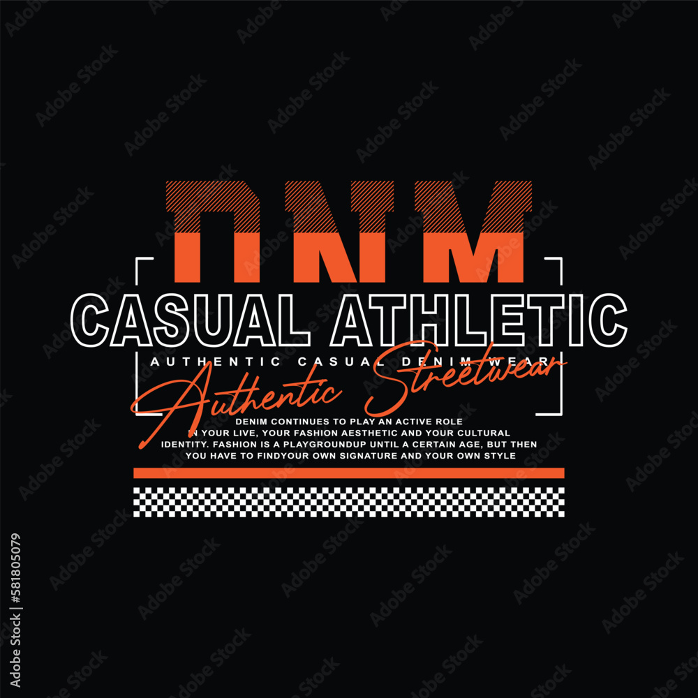 Fototapeta premium authentic denim streetwear t-shirt and apparel