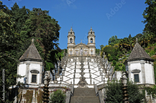 Braga, Portugal - july 3 2010 : the Bom Jesus Sanctuary photo