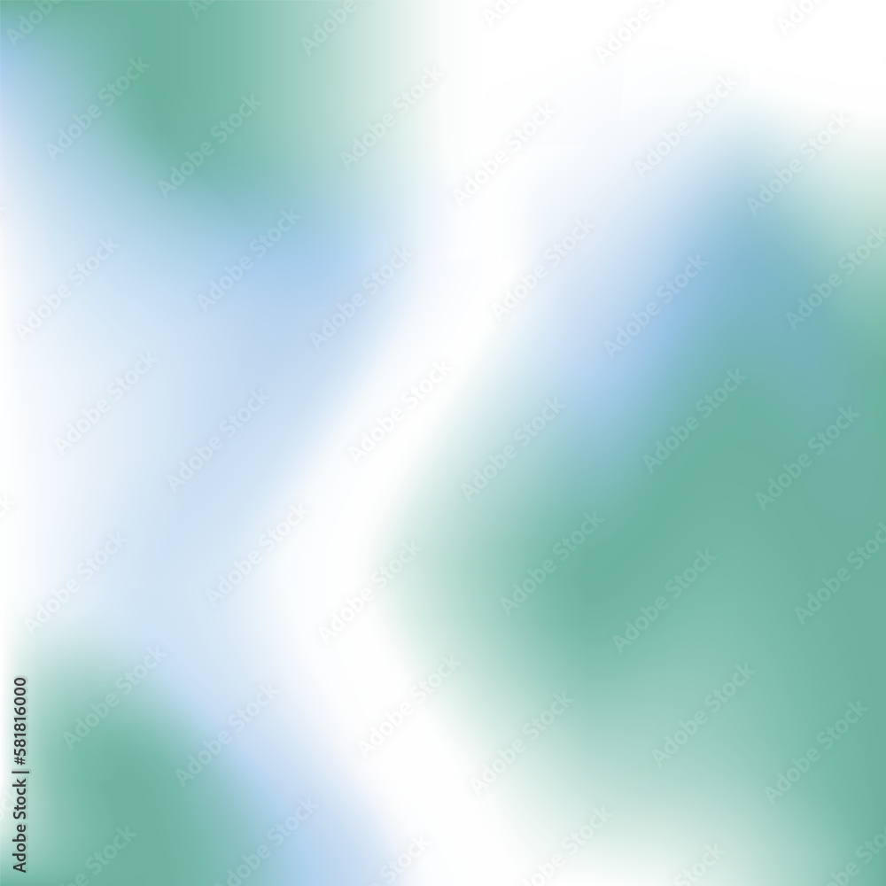 Abstract mesh background with green, white and blue colors fading, blur