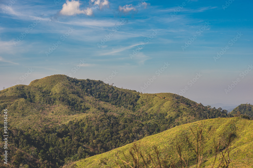 Beautiful landscape view on khao khao chang phueak mountian.Thong Pha Phum National Park's highest mountain is known as Khao Chang Phueak Beautiful landscape view on khao khao chang phueak mountian.Thong Pha Phum National Park's highest mountain is known as Khao Chang Phueak