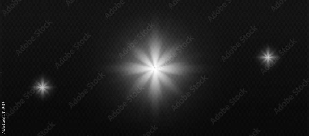 light exclusive use lens flash light effect.Big Collection Realistic white Scene illumination. Special effects on transparent background. Vector illustration light exclusive use lens flash light effect.Big Collection Realistic white Scene illumination. Special effects on transparent background. Vector illustration