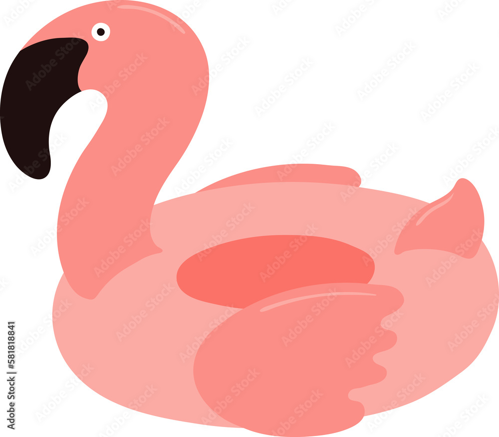 Pool float, flamingo float illustration, isolated PNG. Cartoon hand drawn flat style design. Summer holidays, vacations, outdoors, beach activity, pool party, seasonal element Pool float, flamingo float illustration, isolated PNG. Cartoon hand drawn flat style design. Summer holidays, vacations, outdoors, beach activity, pool party, seasonal element
