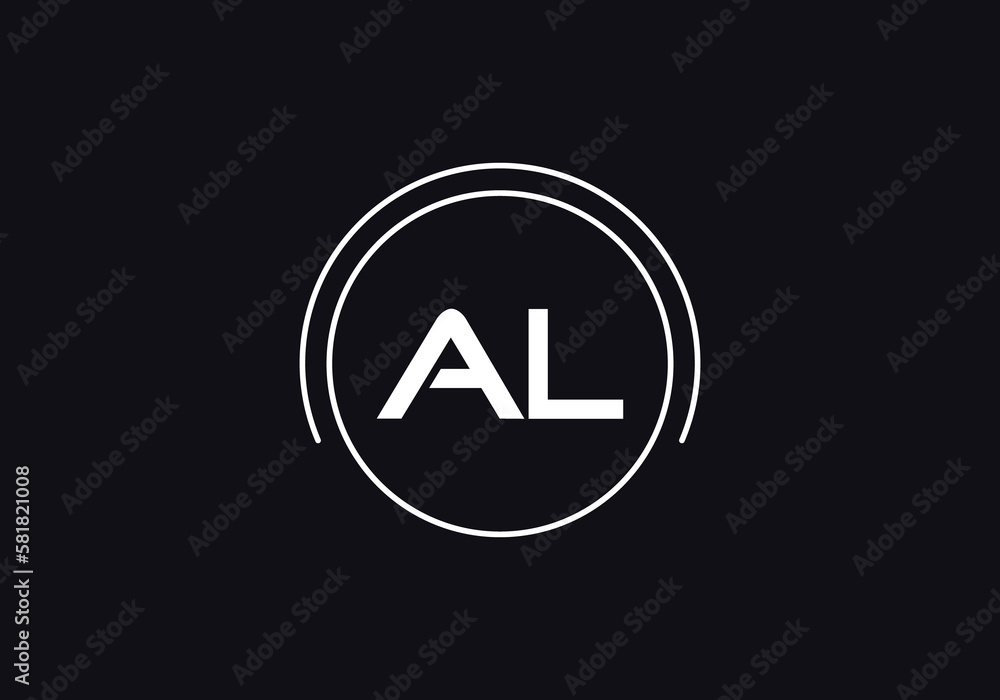 Simple circle logo and unique art logo design with the letter and alphabets Simple circle logo and unique art logo design with the letter and alphabets