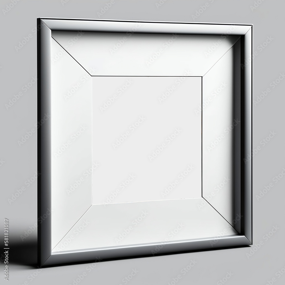 Blank picture frame mockup on the wall. White living room design. View of modern Scandinavian-style interior with artwork mock-up on the wall Blank picture frame mockup on the wall. White living room design. View of modern Scandinavian-style interior with artwork mock-up on the wall