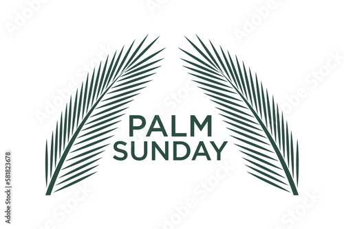 palm sunnday logo vector