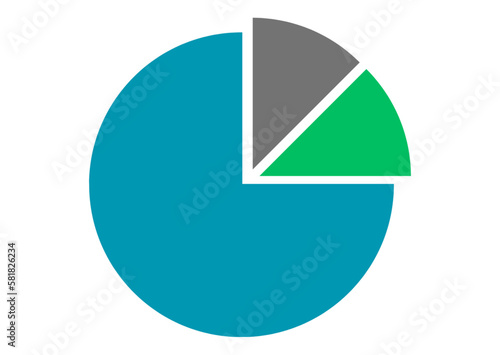 Infographic pie graph set. Vector illustration. Colorful diagram