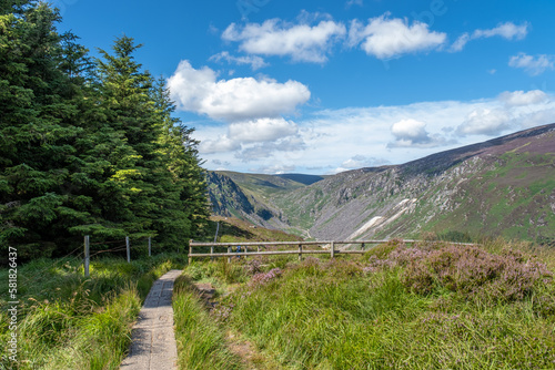Ireland, Glendalough National Park, County Wicklow on a sunny summer day