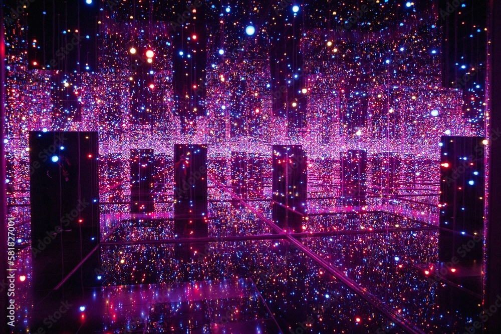 Yayoi Kusama's infinity mirror rooms at the Tate gallery Stock Photo
