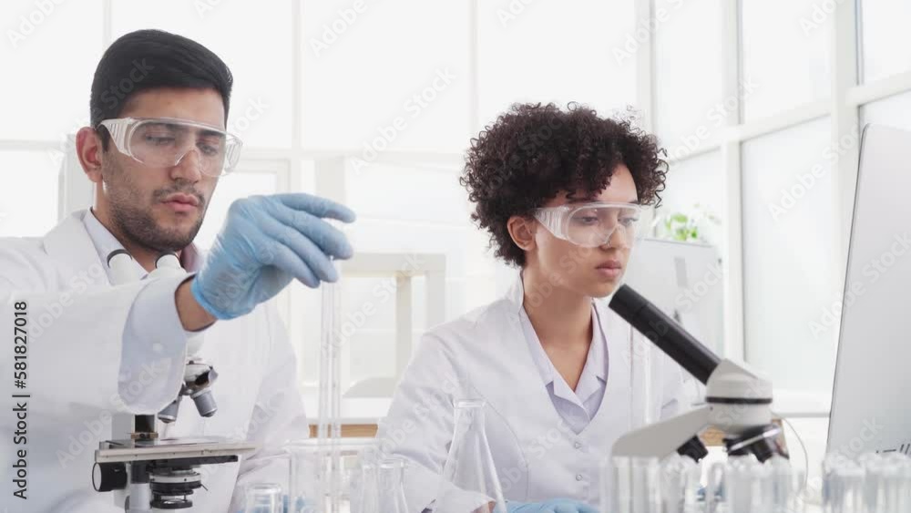 image of medical laboratory staff at the workplace. image of medical laboratory staff at the workplace.