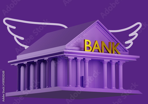 Bank building is collapsed....