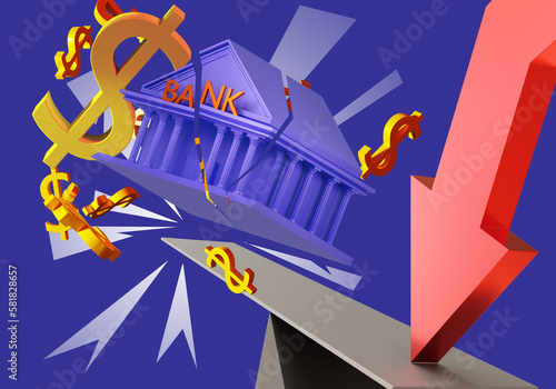 Bank building is collapsed....