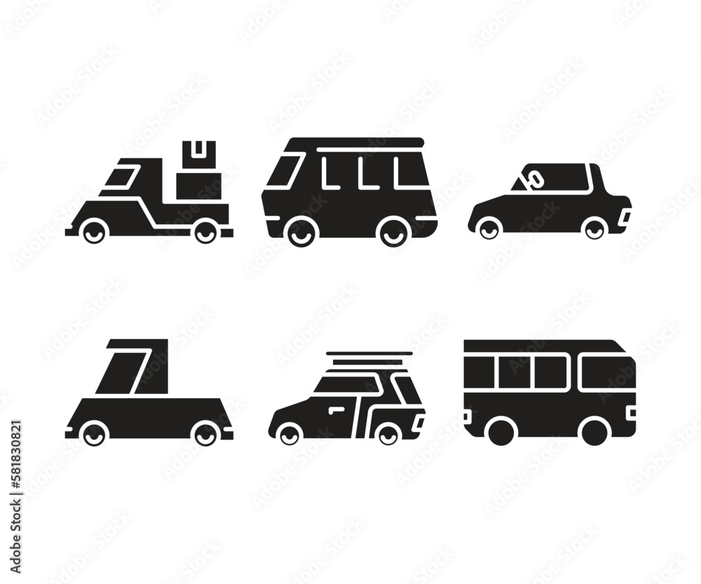 car and transportation icons set car and transportation icons set