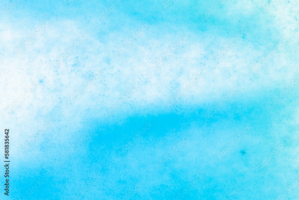Blue watercolor on white paper canvas Blue watercolor on white paper canvas