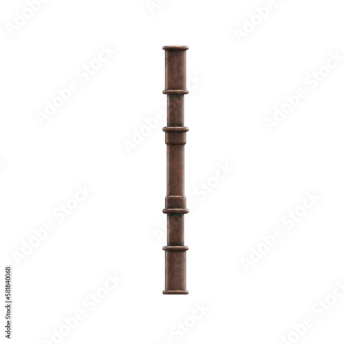 Copper Pipes 3D Alphabet or Lettering - View 1