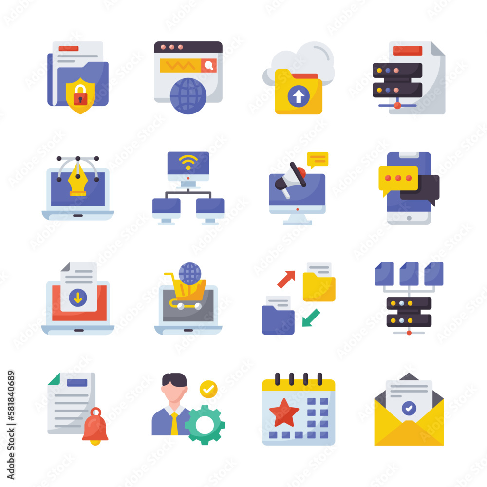SEO Development And Marketing vector filled outline icon style illustration Set 1 SEO Development And Marketing vector filled outline icon style illustration Set 1