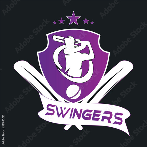 Cricket Logo unique ( V Swingers ) 