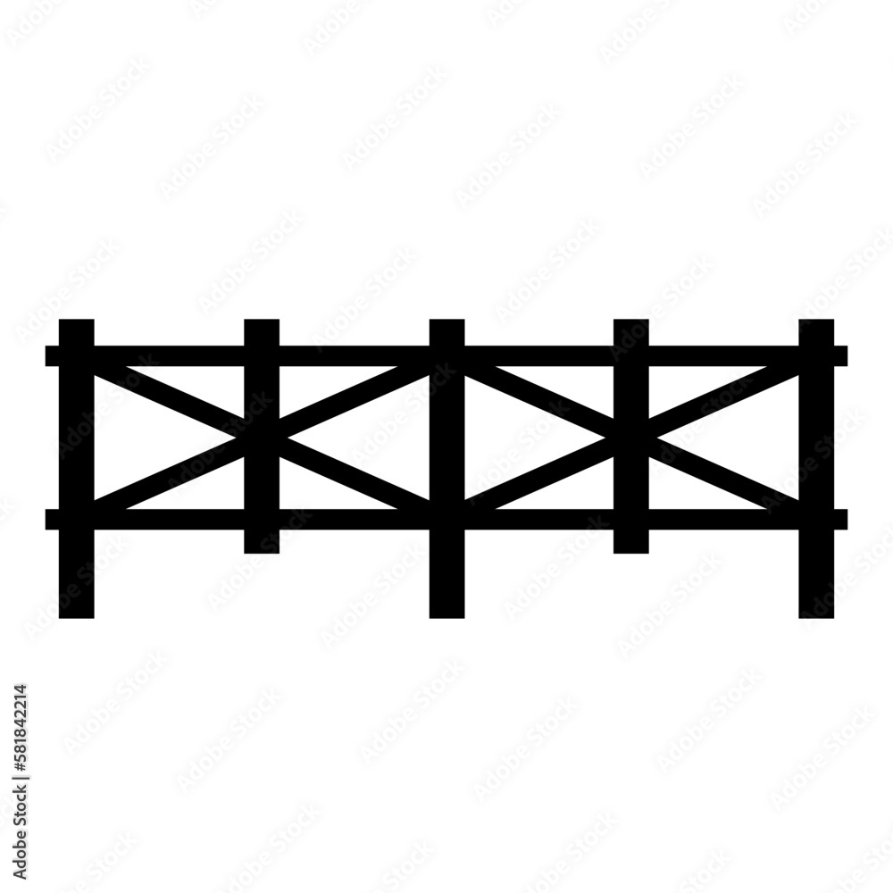 fence icon vector logo template fence icon vector logo template