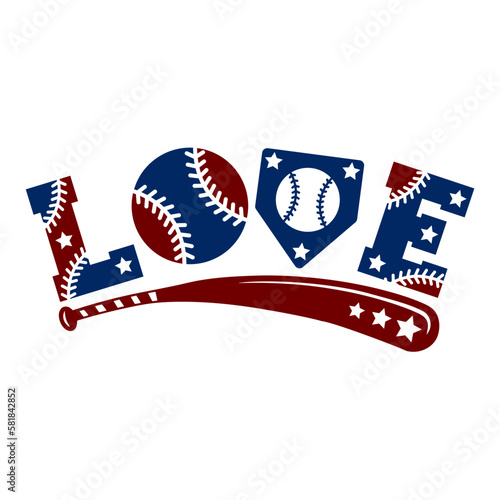Love baseball, softball . Sports design. Baseball theme design for sport lovers stuff and perfect gift for players and fans