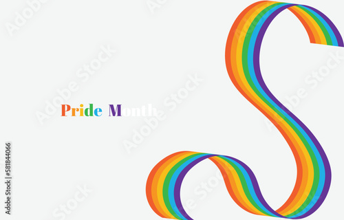 Abstract wave summer colorful rainbow pride gradient fluid background. LGBT flag pride month fluid wallpaper. Pride month wavy summer colorful gradient wallpaper for presentation template.