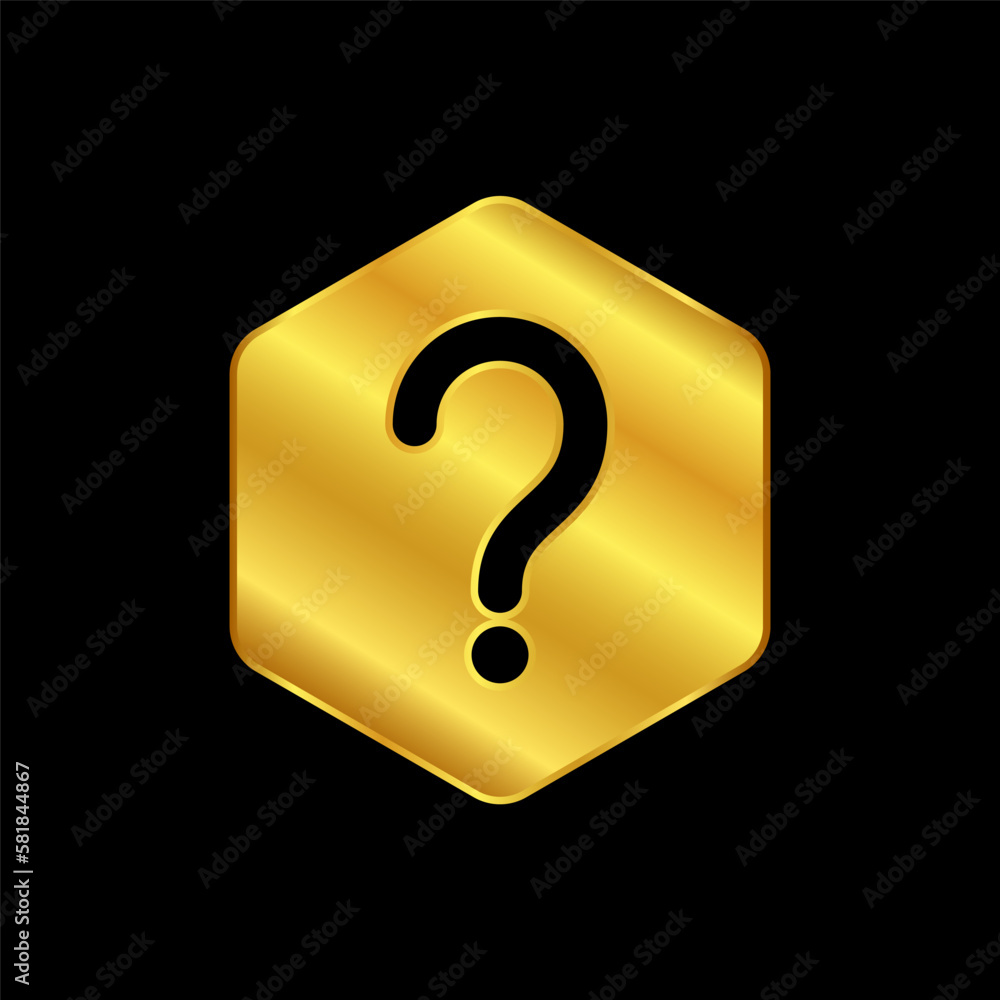 guestion mark symbol in gold color guestion mark symbol in gold color