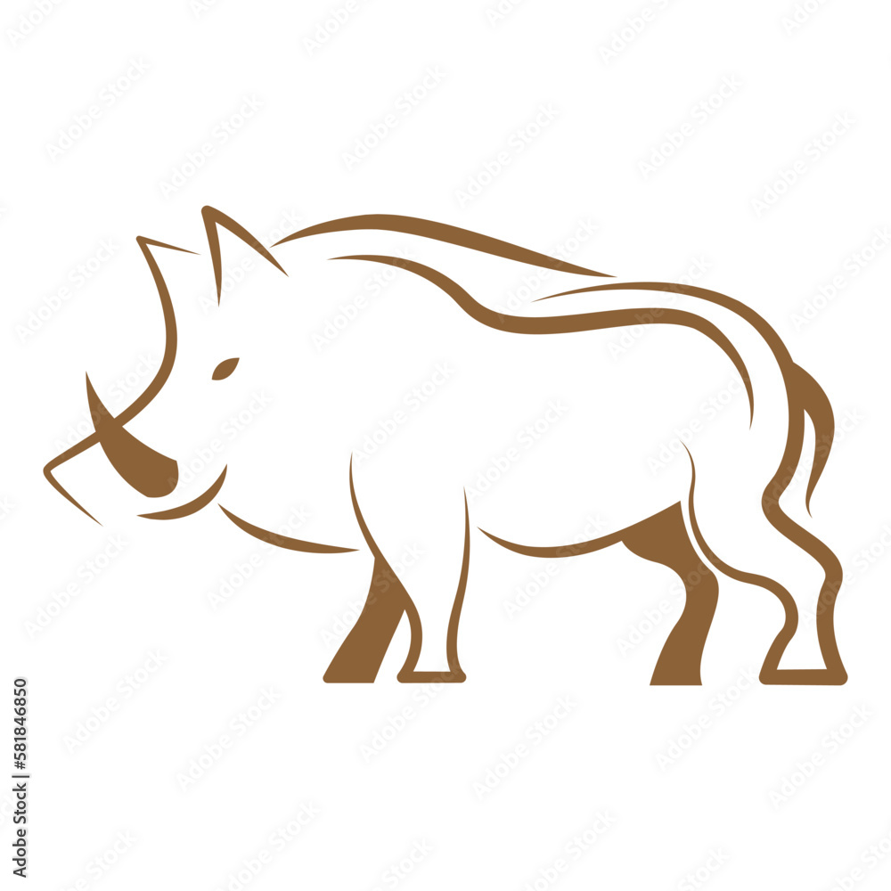 Wild Boar logo icon design