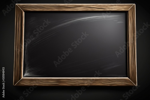 Blackboard illustration, concept of education, creativity, background. Generative AI