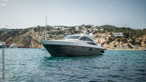 Luxury yacht on the sea
