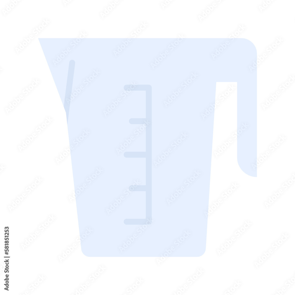 Measuring cup icon. Kitchen measuring cup isolated on white background. Measuring cup icon. Kitchen measuring cup isolated on white background.