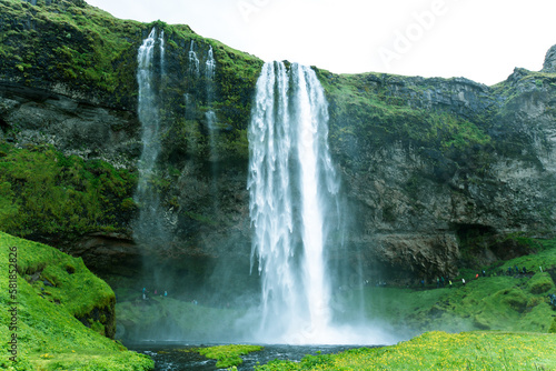 Fotografia Dettifoss waterfall in Iceland, biggest waterfall in Europe, travel the world, a