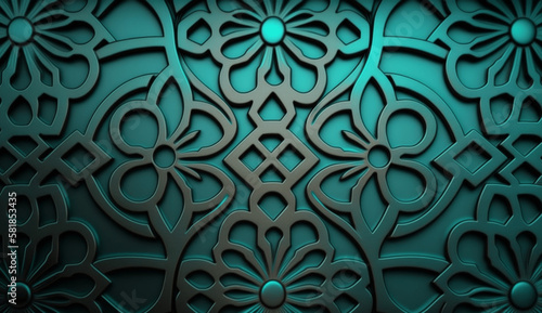 abstract background with flower pattern ai generated