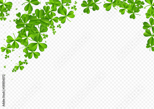 Olive color Clover Minimal Vector Transparent