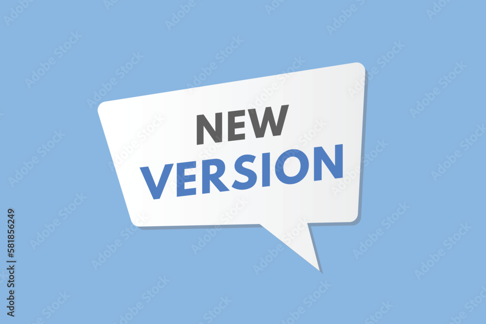 New Version text Button. New Version Sign Icon Label Sticker Web Buttons New Version text Button. New Version Sign Icon Label Sticker Web Buttons