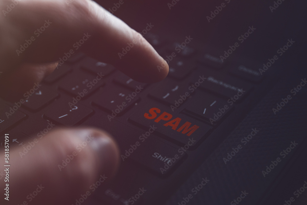 Spam word on PC keyboard Spam word on PC keyboard