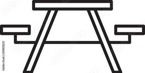 camping table icon