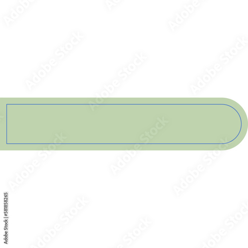 Green Paper Bookmark