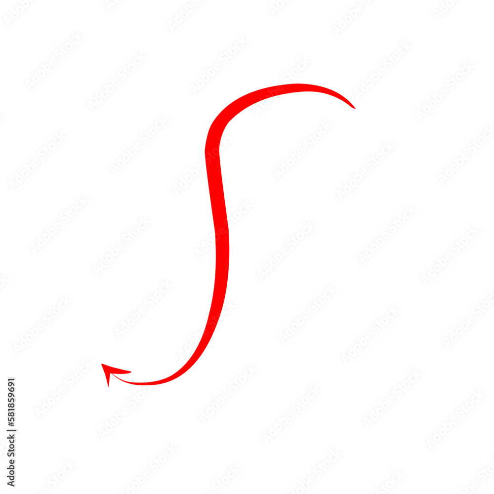 Red Devil Tail Vector Red Devil Tail Vector