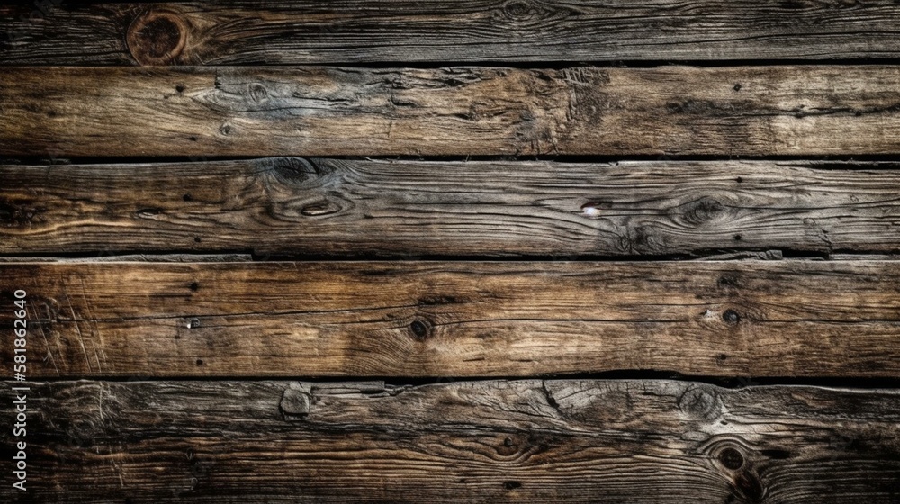 A rustic and weathered barn wood texture with knots and grains Generative AI A rustic and weathered barn wood texture with knots and grains Generative AI