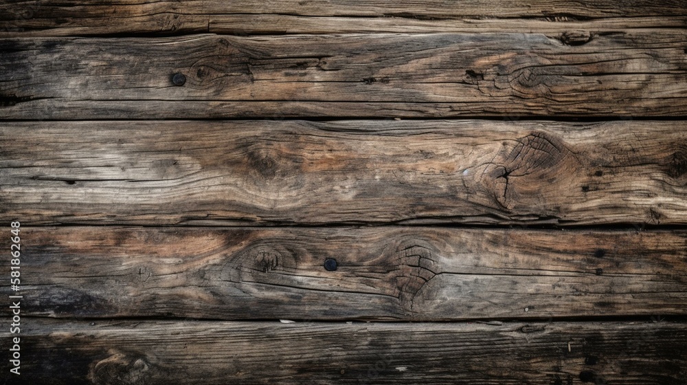 A rustic and weathered barn wood texture with knots and grains Generative AI A rustic and weathered barn wood texture with knots and grains Generative AI
