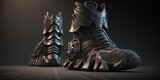 modern futuristic shoes 3d concept art