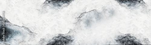 Panoramic white background from marble stone texture. Web banner. Wide. Long. Generative AI © All Creative Lines