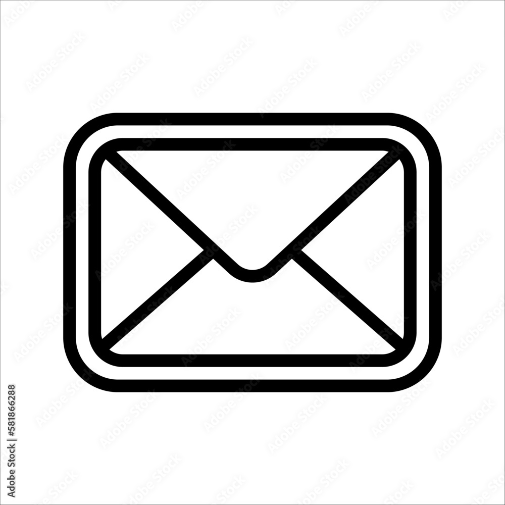 Outline of email icons on a white background. Open the pictogram envelope. Line letter symbol for website design, mobile app, ui. Vector illustration. eps10 Outline of email icons on a white background. Open the pictogram envelope. Line letter symbol for website design, mobile app, ui. Vector illustration. eps10