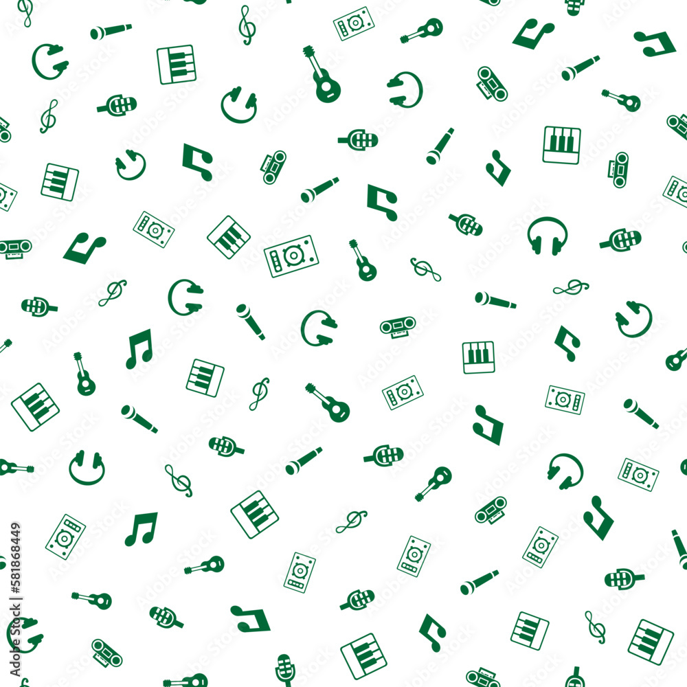Music Seamless Pattern Background. Vector texture illustration. Music Seamless Pattern Background. Vector texture illustration.
