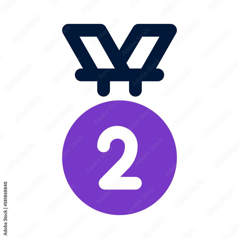 silver medal icon for your website, mobile, presentation, and logo design. silver medal icon for your website, mobile, presentation, and logo design.