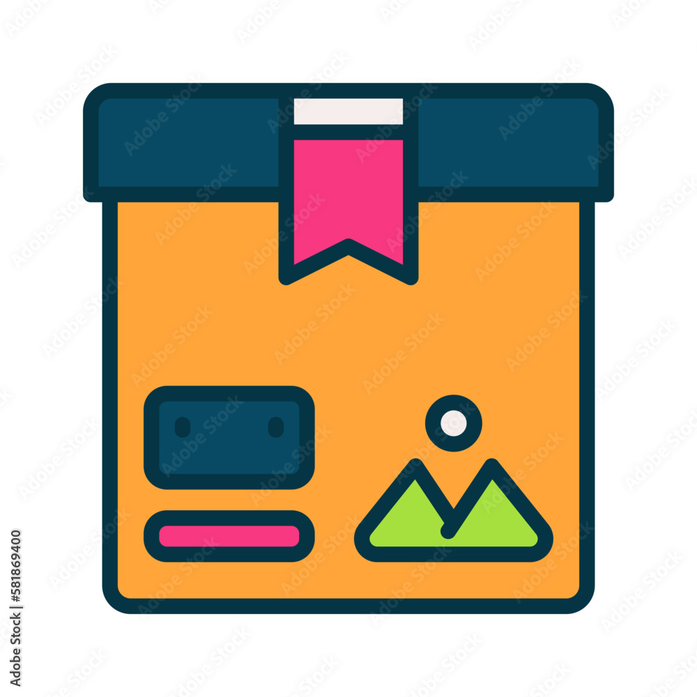 box icon for your website, mobile, presentation, and logo design.